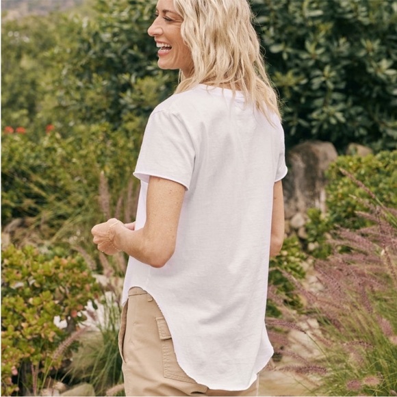 Frank & Eileen Theo Perfect Tee Heritage Jersey Mineral wash Pink XS - Picture 3 of 10